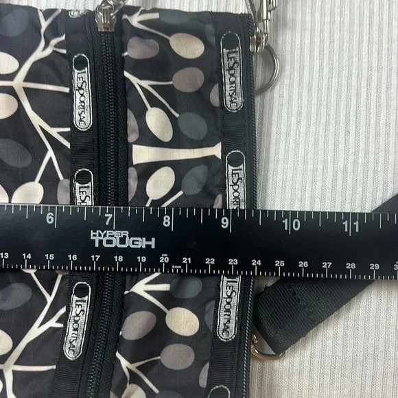 LeSportsac Arbor Tree Pattern Crossbody Purse Bag Adjustable Strap Zip Closures - Picture 5 of 12